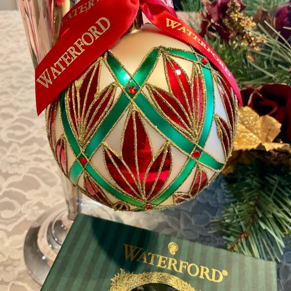 Waterford Holiday Heirlooms Ornament - Multicolor set of 3